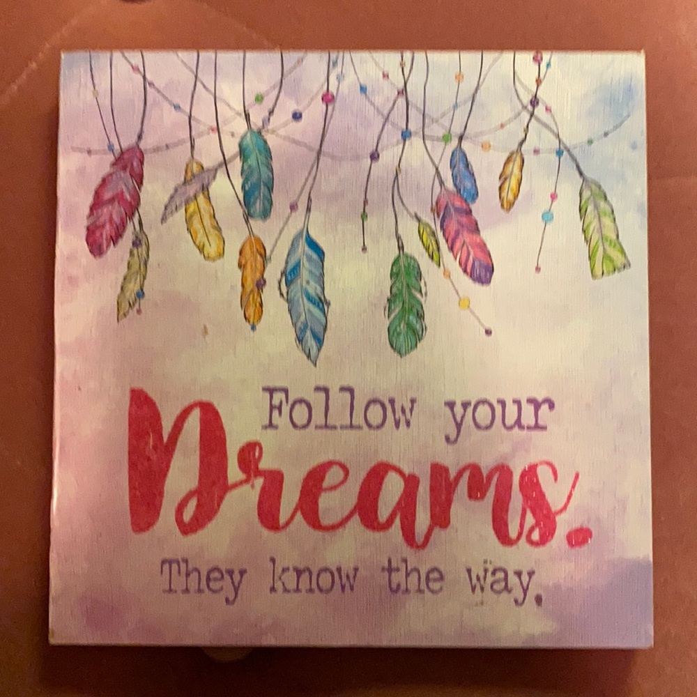 Follow your dreams wall decor